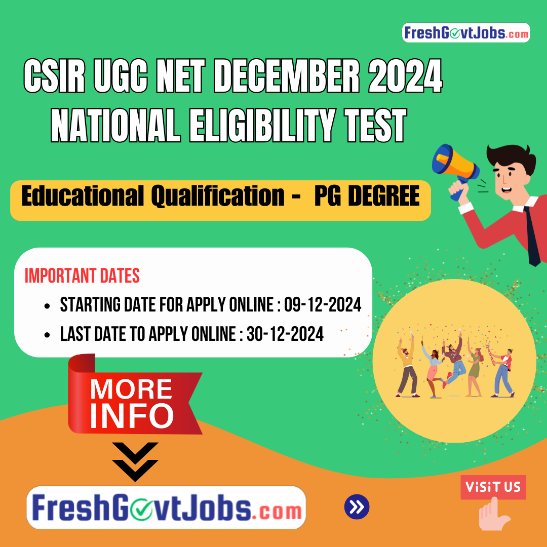 CSIR UGC NET December 2024: Apply Online for JRF & Lectureship Opportunities