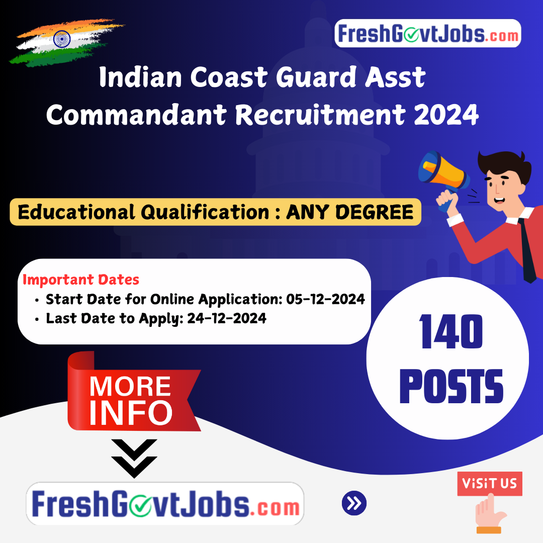 Indian Coast Guard Recruitment 2026 – Assistant Commandant GD & Technical Posts